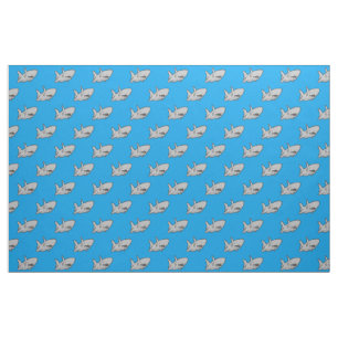 Shark Blue Fabric Stof