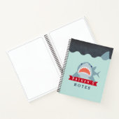 Shark Boy Navy Blue onder water Notitieboek (Binnen)