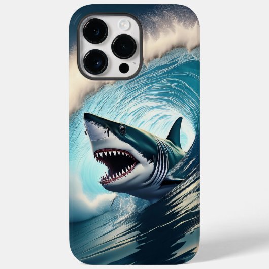 Shark Bump en Bite Case-Mate iPhone Case (Achterkant)