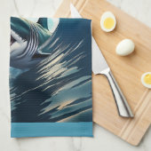 Shark Bump en Bite Theedoek (Quarter Fold)