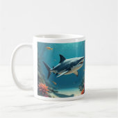 Shark Ceramic Coffee Mok (Links)