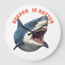 Shark  Clock Grote Klok
