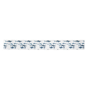 Shark Coastal Theme Blue Decoupage Tissue Paper Lint
