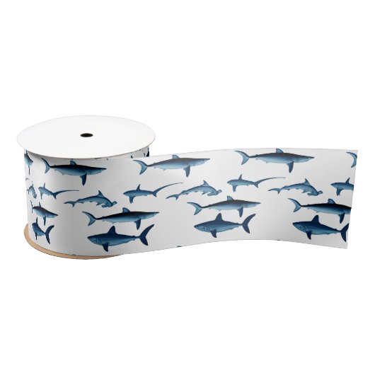 Shark Coastal Theme Blue Decoupage Tissue Paper Lint (Spoel)