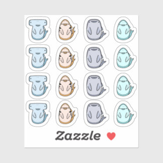 Shark Contour Stickers