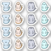 Shark Contour Stickers (Voorkant)