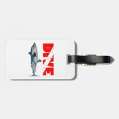 Shark Diving Bagagelabel (Achterkant horizontaal)