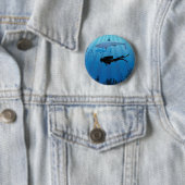 Shark Diving Scuba Diver Ronde Button 5,7 Cm (In situ)