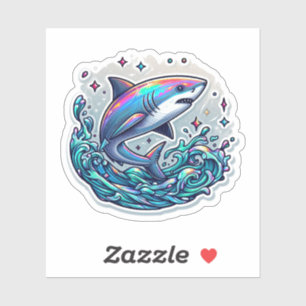 Shark Drawing: Autocollant de Deep Water #10