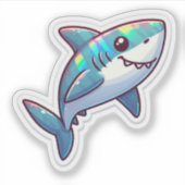 Shark Drawing: Autocollant de la Deep Water #3 (Devant)