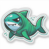 Shark Drawing: Autocollant de la Deep Water #5 (Devant)