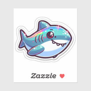 Shark Drawing: Autocollant de la mer #12