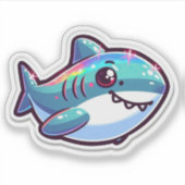 Shark Drawing: Autocollant de la mer #12 (Devant)