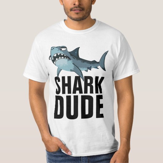 SHARK DUDE MANNEN T-SHIRTS (Voorkant)