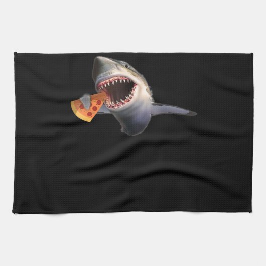 Shark Eating Pizza Shark Lovers Funny Gifts Theedoek (Horizontaal)