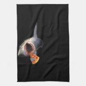 Shark Eating Pizza Shark Lovers Funny Gifts Theedoek (Verticaal)