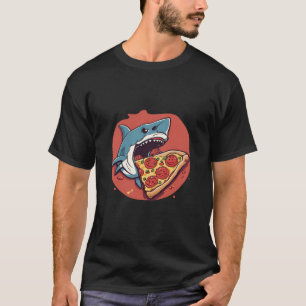 Shark Eating Pizza T-shirt