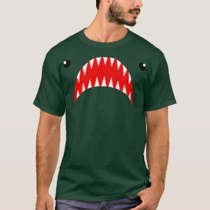 Shark Face Teth voor de week T-shirt