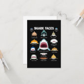 Shark Faces Sharkaholic Kaart (Voorkant / Achterkant in situ)