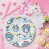 Shark Fantastic Pool Party Kids Verjaardag Papieren Bordje (Feest)