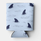 Shark Fin Ocean Pattern Blikjeskoeler (Voorkant)