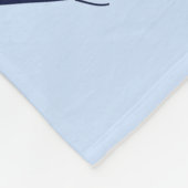 Shark Fin Ocean Pattern Fleece Deken (Hoek)