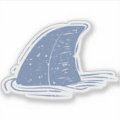 Shark Fin Sticker (Voorkant)