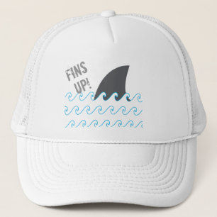 Shark Fins Up Waves Funny Pet