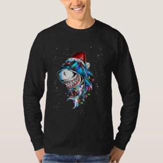 Shark Fish  Xmas  Santa Shark Christmas Sharkmas T-shirt