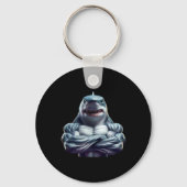 Shark Flexing Fan Lover Bodybuilding Cool Gym Work Sleutelhanger (Voorkant)