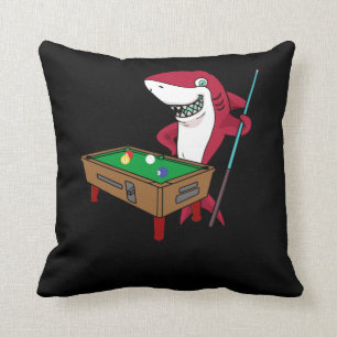 Shark Funny Billiard Pool Player Kussen