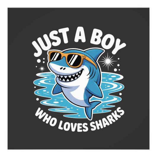Shark Funny Quote  Foto Afdruk (Voorkant)