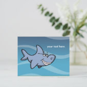 Shark Grin Briefkaart (Staand voorkant)