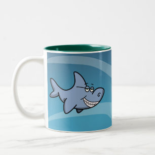 Shark Grin Tweekleurige Koffiemok