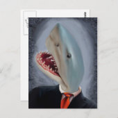 Shark Head Briefkaart (Voorkant / Achterkant)