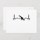 Shark Heartbeat Fish Gift Ma Pap Briefkaart (Voorkant / Achterkant)