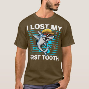 Shark heeft mijn eerste tand boys tooth Fairy Grea T-shirt
