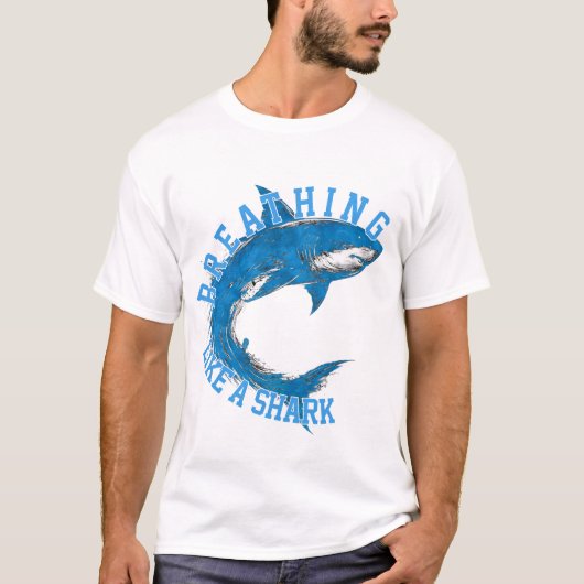 Shark Hustle, Strength & Determination T-shirt (Voorkant)