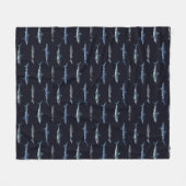 Shark Invasion Pattern Fleece Deken (Voorkant (Horizontaal))