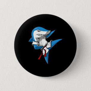Shark Karate Martial Arts Kickboksen Jiu-jitsu Tae Ronde Button 5,7 Cm
