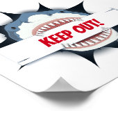 Shark Keep Out-teken Poster (Hoek)