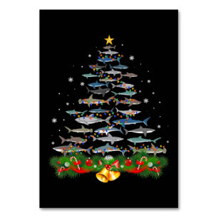 Shark kerstboom, haaienlovers kaart