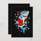 Shark kerstcadeautjes Kinder kerstkerstkerstfeestj Bedankkaart (Voorkant / Achterkant)