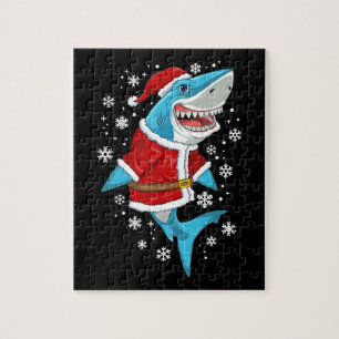 Shark kerstcadeautjes voor kerstcadeautjes legpuzzel