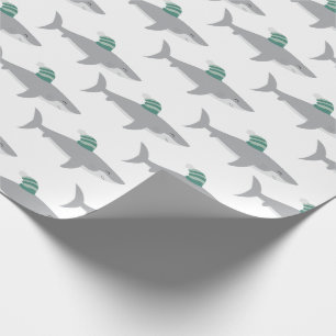 Shark Kerstmis Cadeaupapier