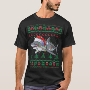 Shark kerstpajama met Dierenvriend van Santa Zee T-shirt