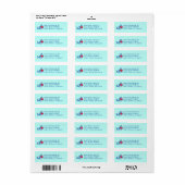 Shark Kind Cute Kawaii Return Address Label (Full Sheet)