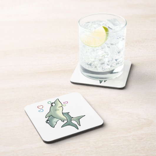 Shark Love Bier Onderzetter (Rechterzijde)