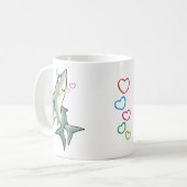 Shark Love Koffiemok (Voorkant links)