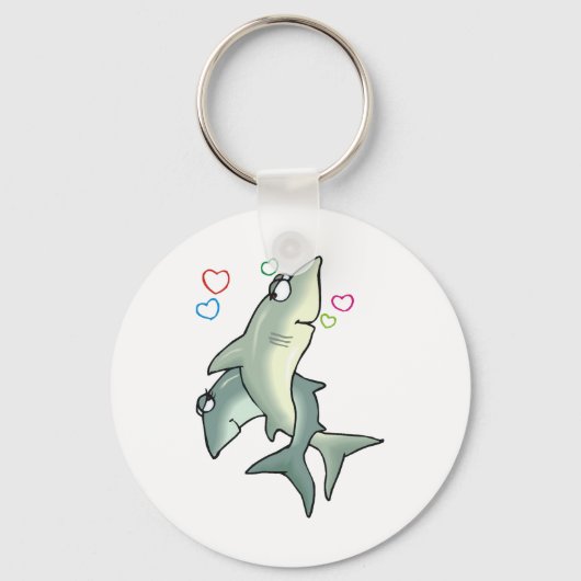 Shark Love Sleutelhanger (Voorkant)